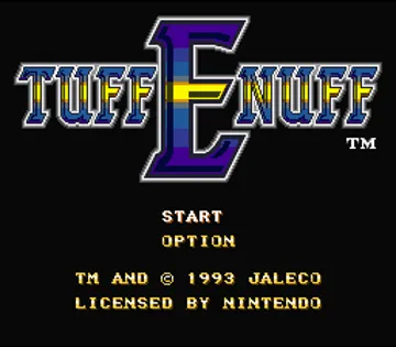 Tuff E Nuff (USA) screen shot title